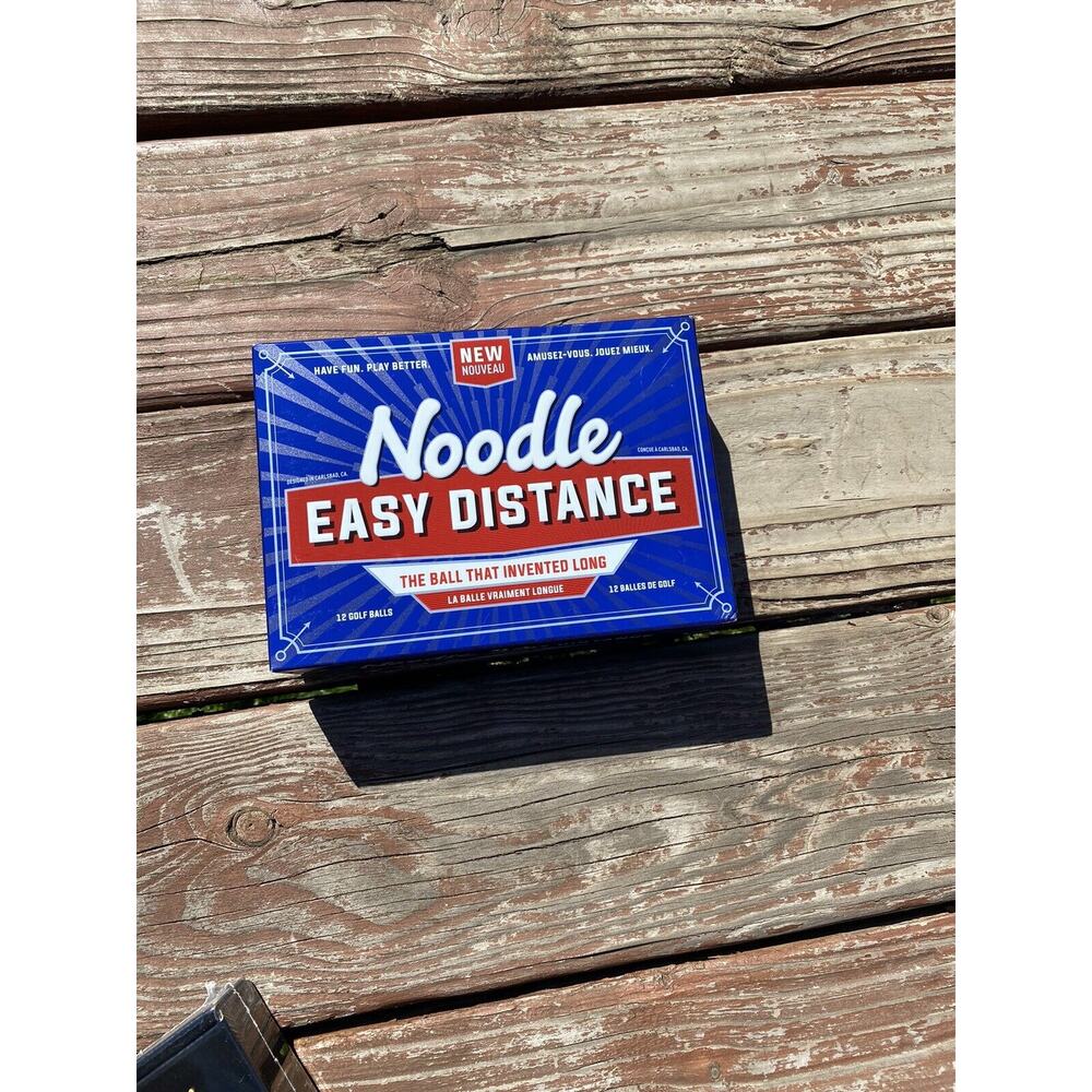 Noodle Easy Distance Golf Balls 12 Pack (One Dozen) White Brand New